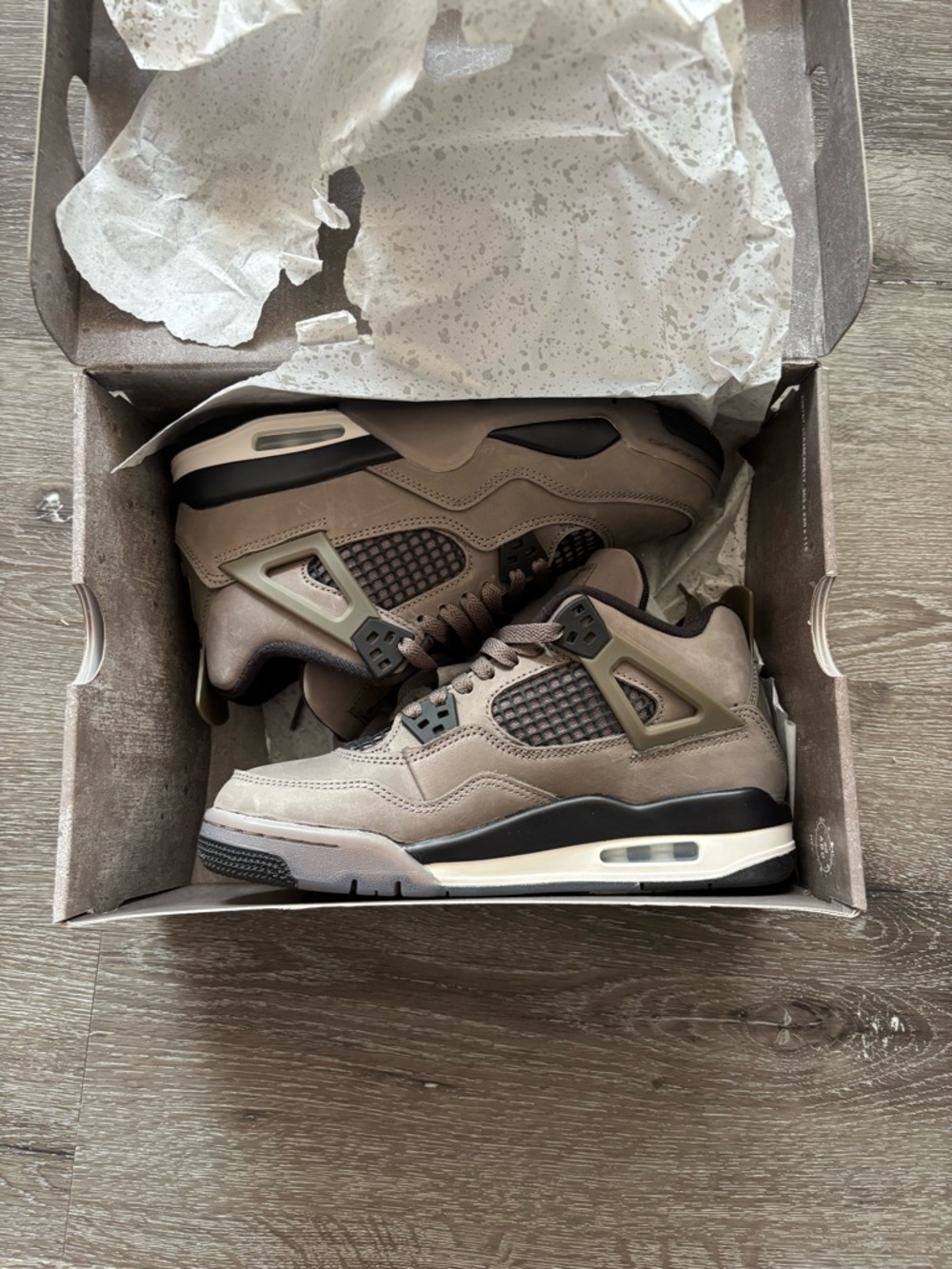 Jordan Men's Sneakers in Taupe with Black Accents